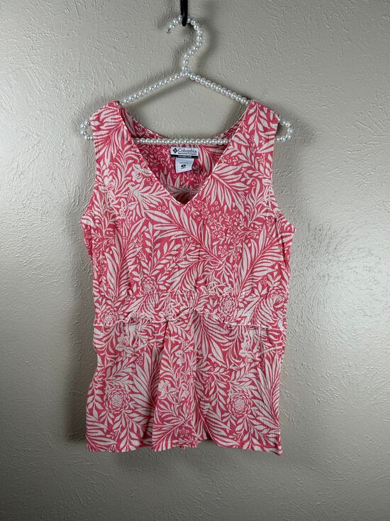 Columbia Tops - Columbia Tank Top Womens Size Medium Pink Gorpcore Vacation Coastal Summer Shirt